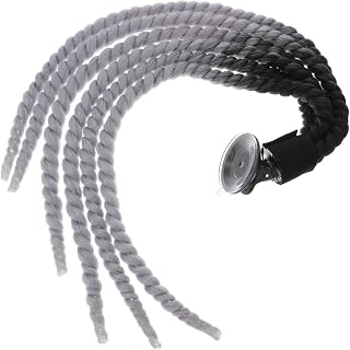 Milisten Capacete Dreadlocks Rabo De Cavalo Decorações De Cabelo Capacete De Equitação Motocicleta Feminina Capacete Tranças Capacete Trança Rabo De Cavalo Decoração De Trança De Capacete
