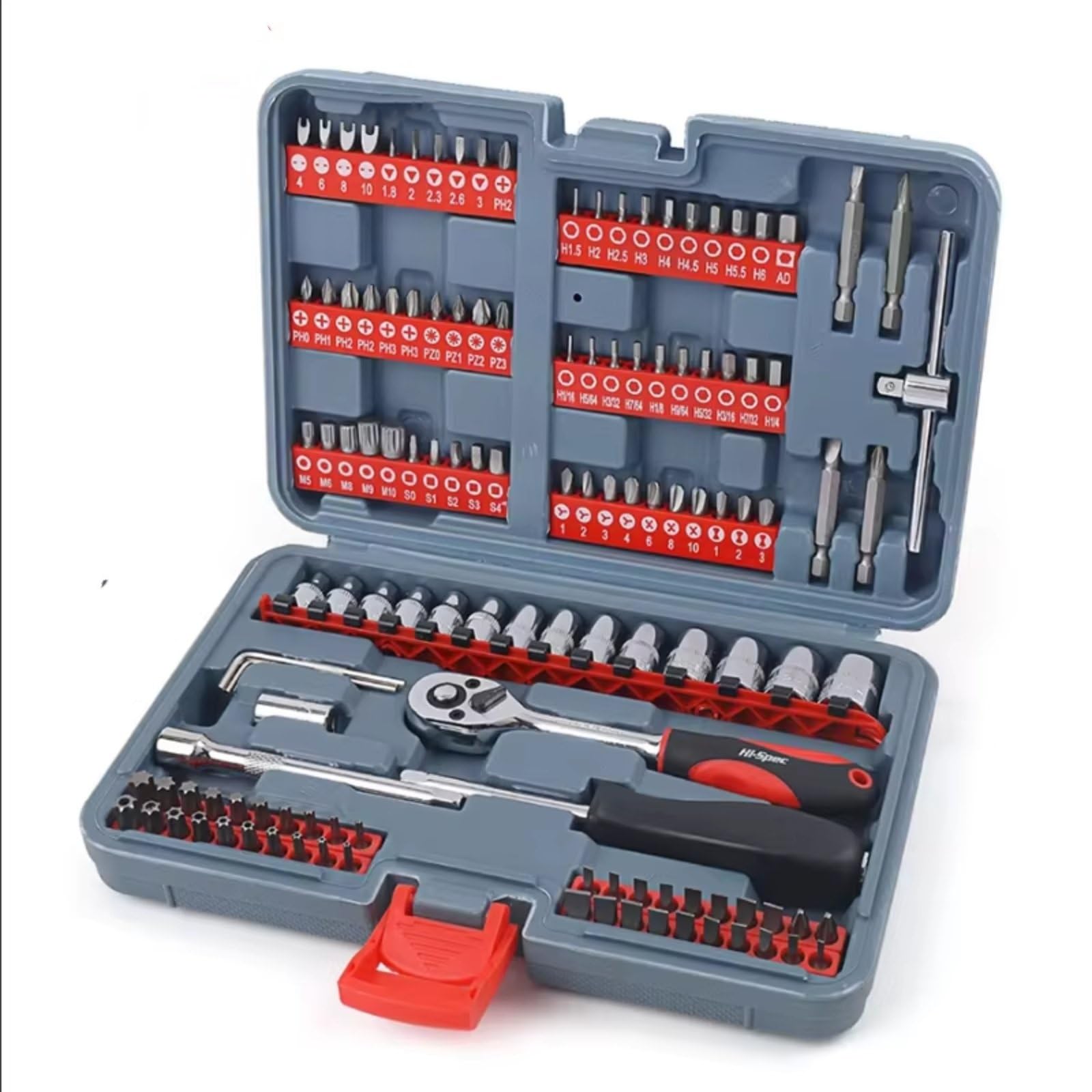 Set attrezzi da officina 1/4 Chiave A Bussola Regolabile 126 In 1 Set Di Prese A Cricchetto Set Di Punte Per Cacciavite Kit Di Strumenti Di Riparazione Manuale Per Uso Domestico