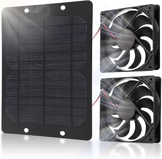 Solar Ventilator, 10W 12V Solarpanel Ventilator mit IP65 Wasserschutz