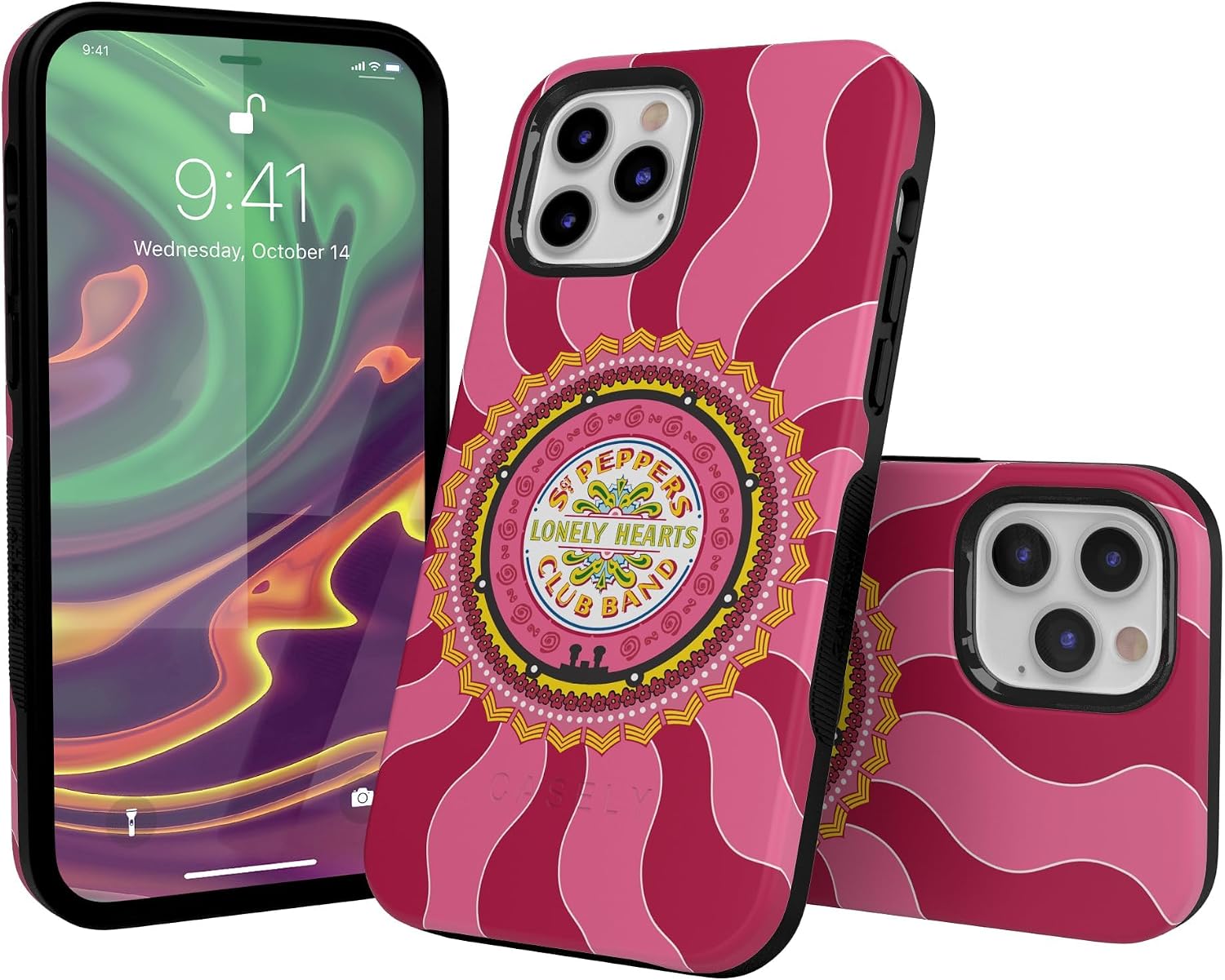 Casely iPhone 12/12 Pro Case | Lonely Hearts Club | The Beatles SGT. Pepper's | Bold Protective Design | Compatible with MagSafe