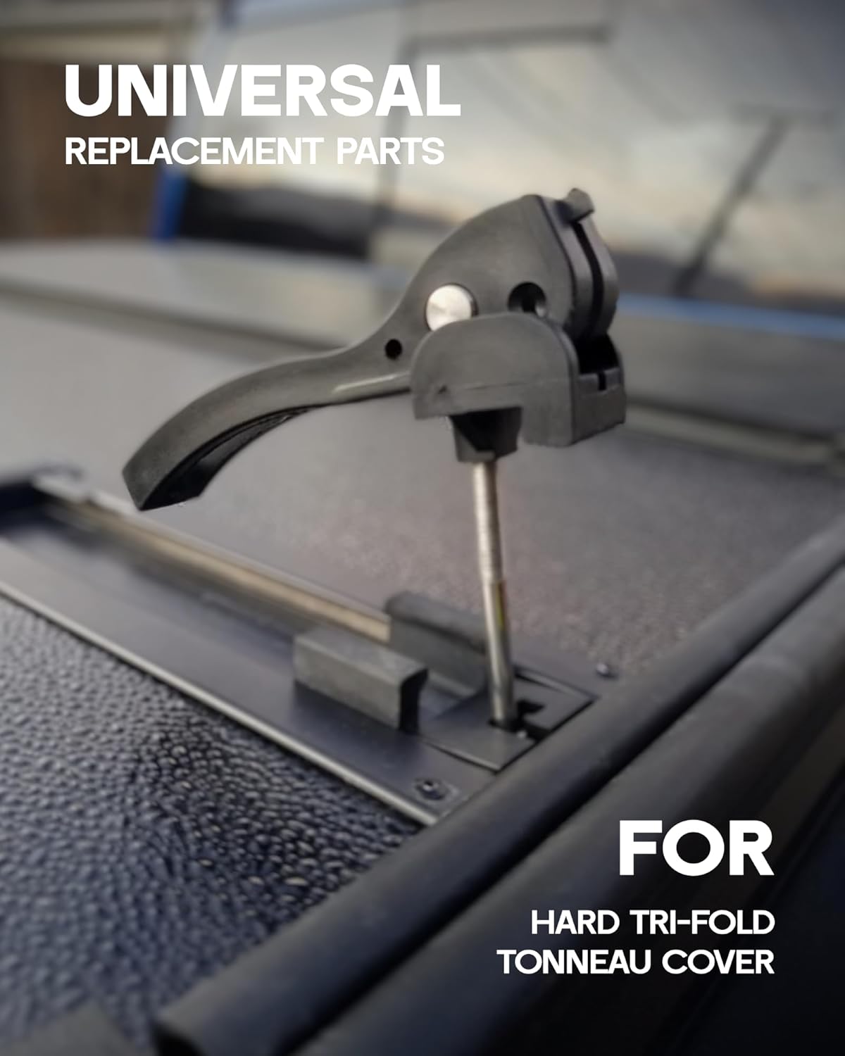 Replacement Parts for Hard Tri-Fold Tonneau Cover, Truck Tonneau Cover Replacement Installation Accessory Include 6* T-Bolts, Rear Clamp, Front Clamp