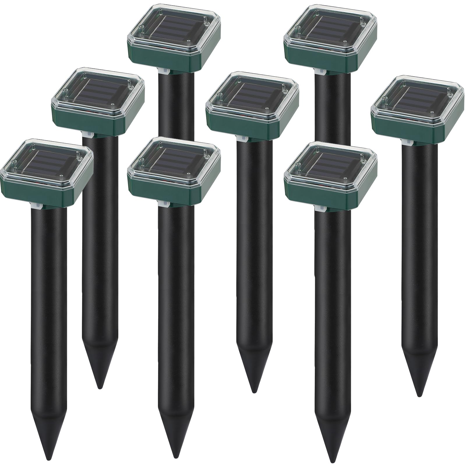 Letyet 8 Pack Solar Powered Mole Repellent