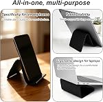 Portable Foldable Silicone Flexible Phone Holder, Universal Multifunctional Phone Stand Mount Long Flight Essentials & Gadgets for Desk Phones Tablets Game Consoles (Black)