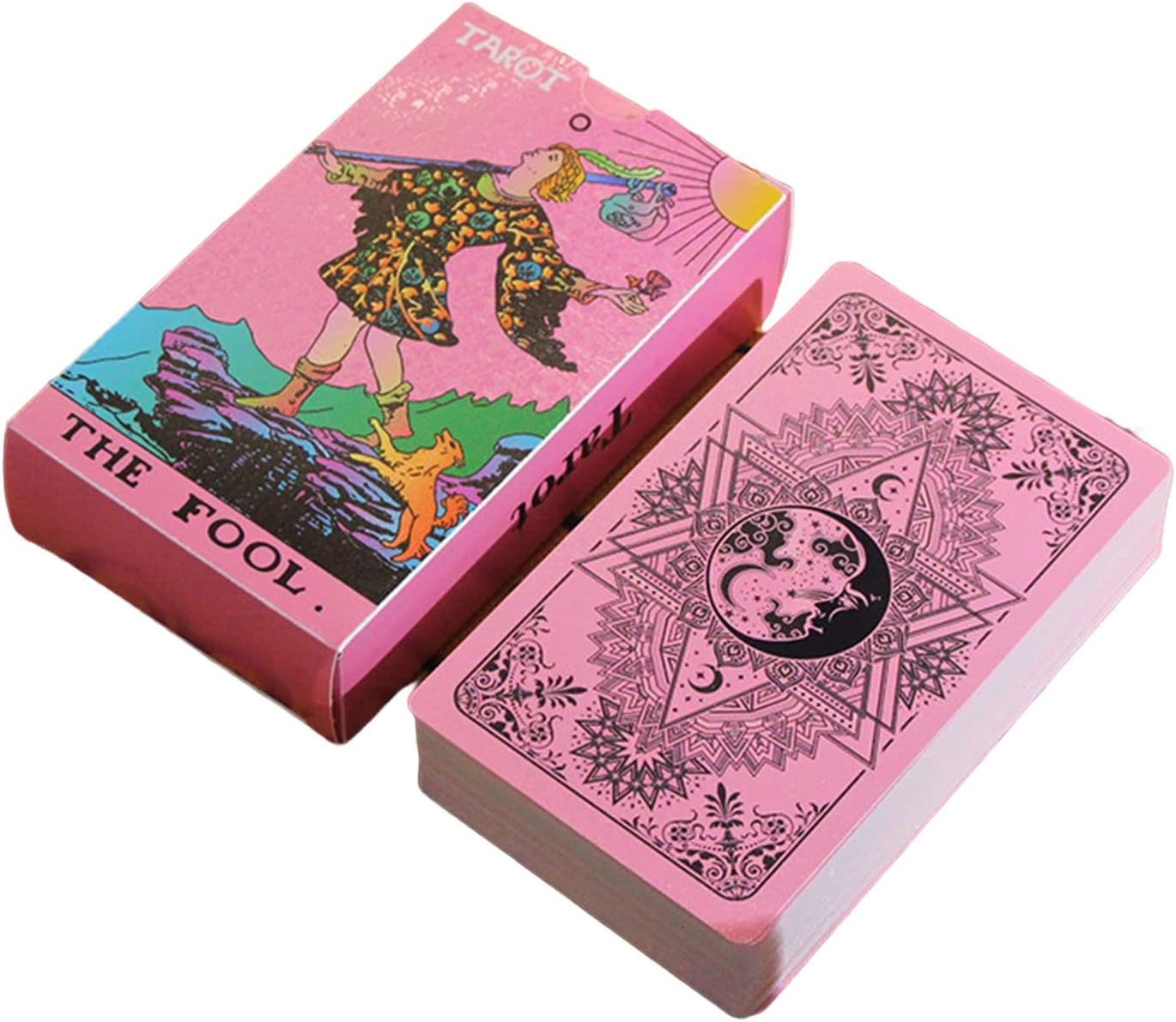 Tarot Cards Deck, Water Proof Cards,with Guidebook Divination Deck Fortune Telling Game Set for Family Reunion Witch Divination Tools for Christmas Birthday