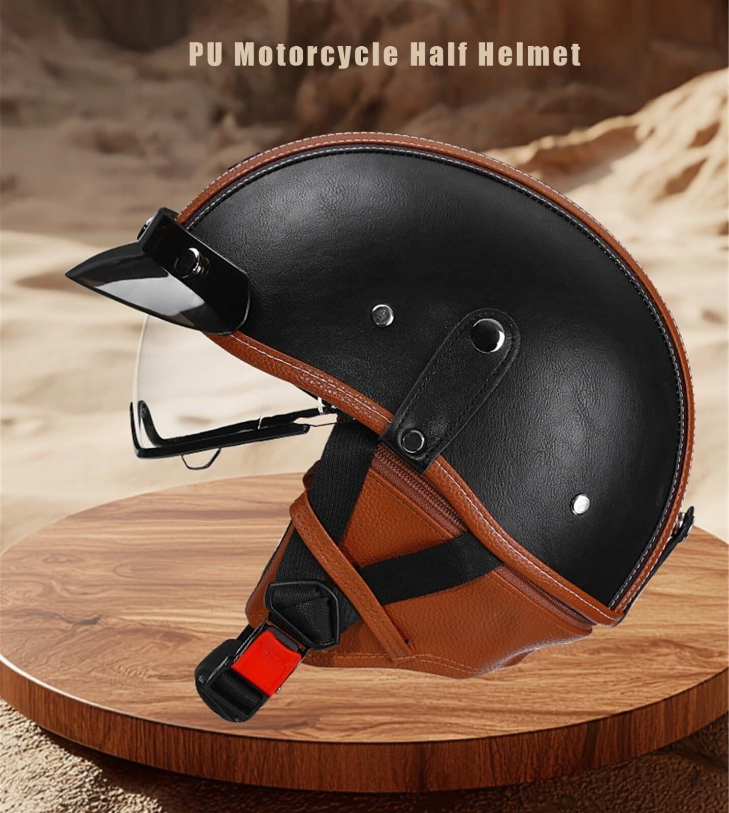 Kask Motocyklowy Otwarty Heritage Retro