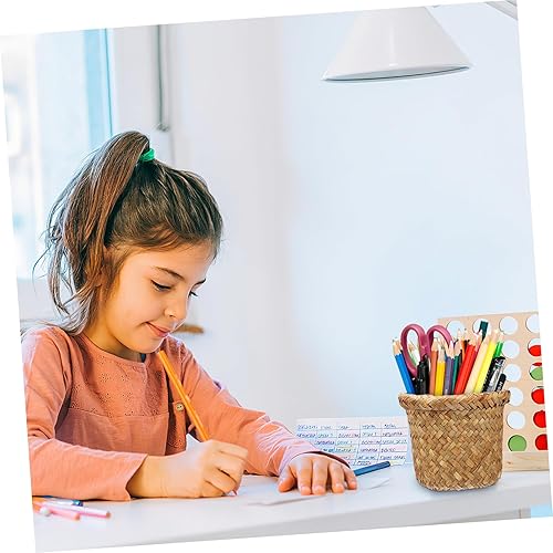 Miniatura 5 de Cesta de basura para almacenamiento de la habitación de los niños, cesta de basura tejida para el hogar, cubo de basura para el hogar, decoración de