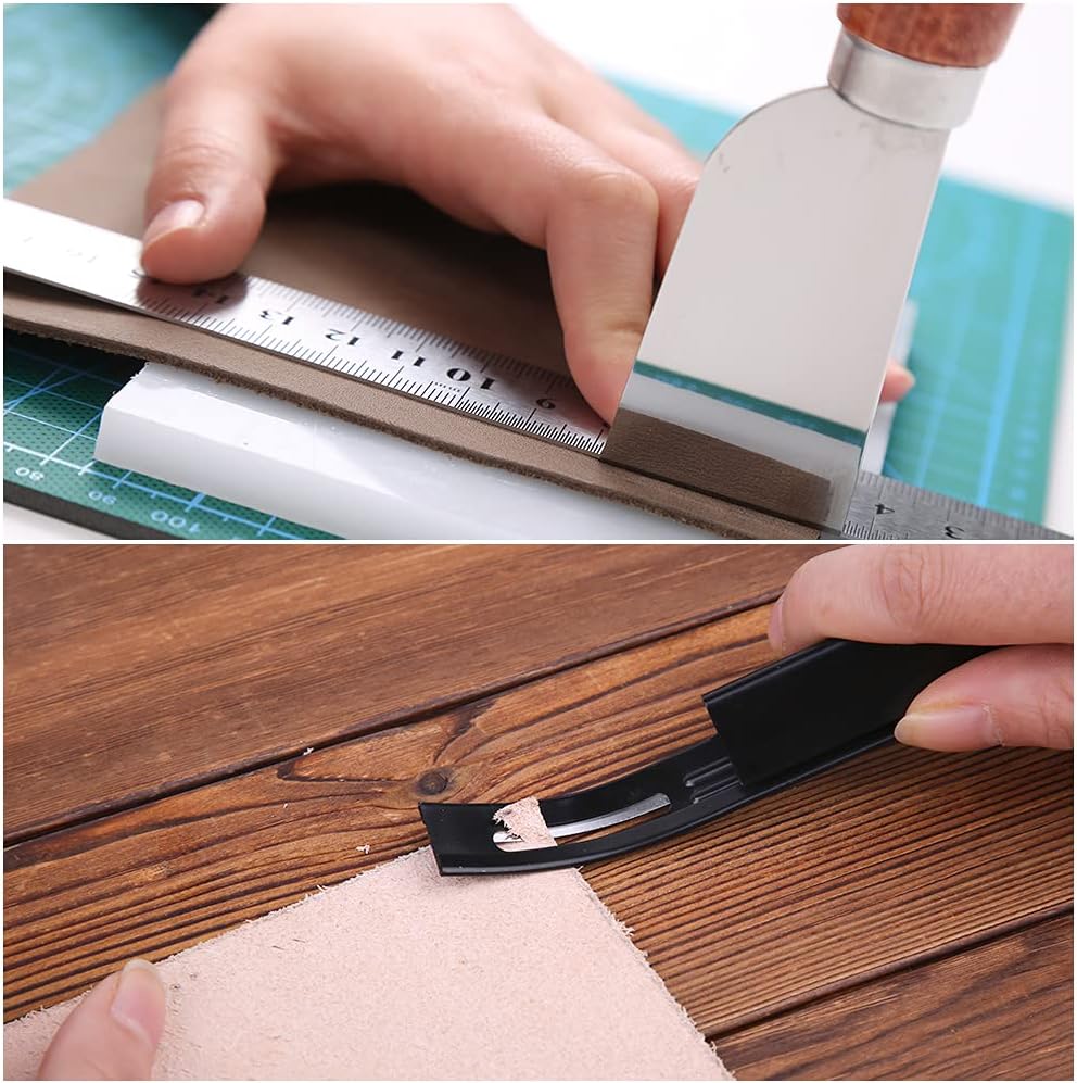 BUTUZE Practical Leather Tools 60 PCS Complete Craft Sewing Kit for Beginner/Professional- Leather Crafting Kit for Bookbinding, Sewing, Leather Working,Leather Making : Arts, Crafts & Sewing