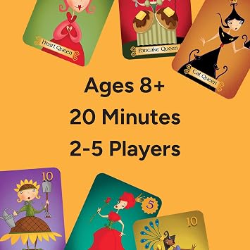 Sleeping Queens Card Game by Gamewright | Kids and Family Card Games for Ages 8 and up | Fast Playing Strategy & Math Board Game | 25 Players
