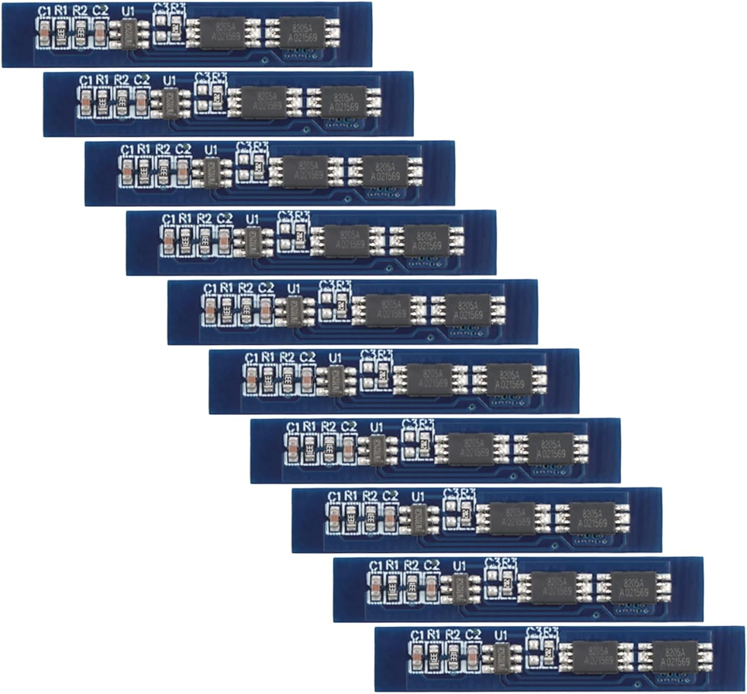 10pcs 2S 18650 Battery Protection Board 7.4V 8.4V Overcharge Overdischarge Overcurrent Short Circuit 13A 20A