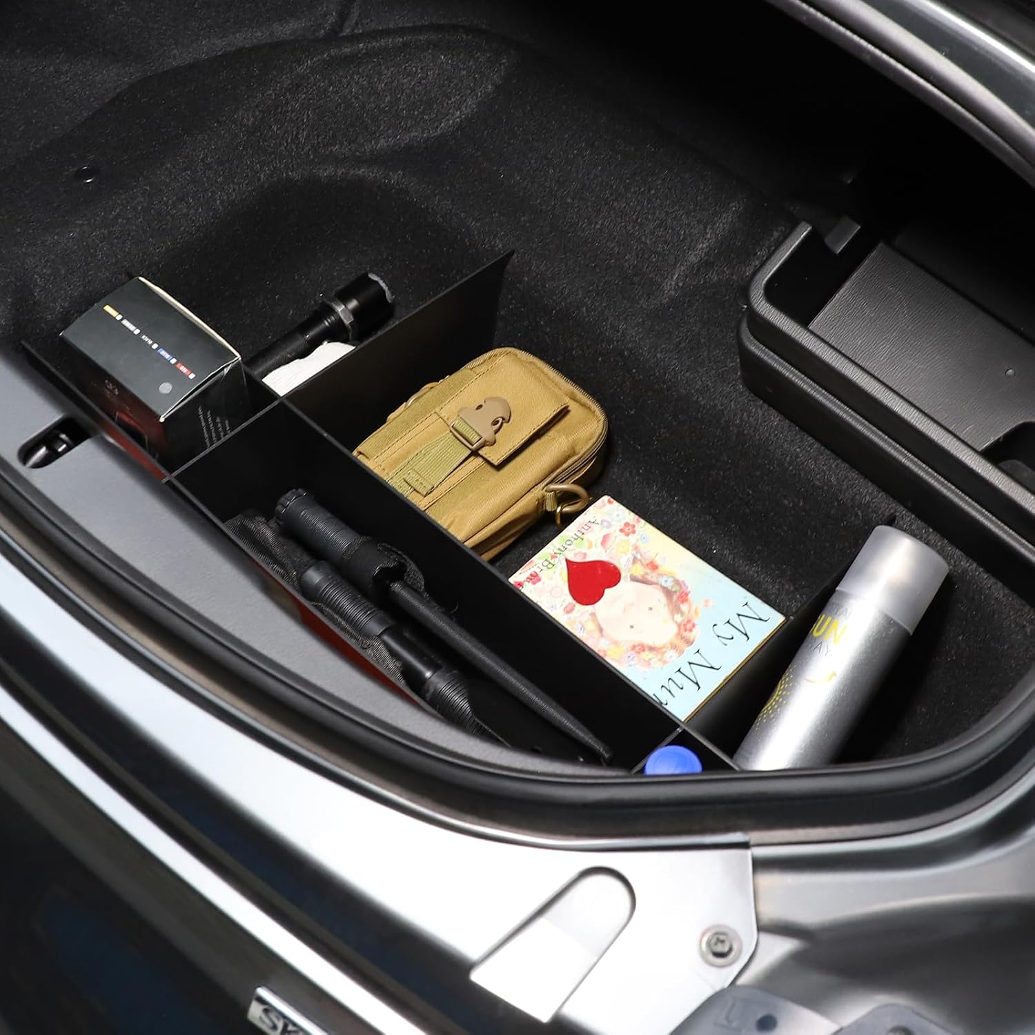 Fit For Mazda MX-5 ND 2016 2017 2018 2019 2020 2021 2022 2023 2024 2025+,Car Rear Trunk Dividers Organizer Accessories,Insert Box ABS Secondary Storage