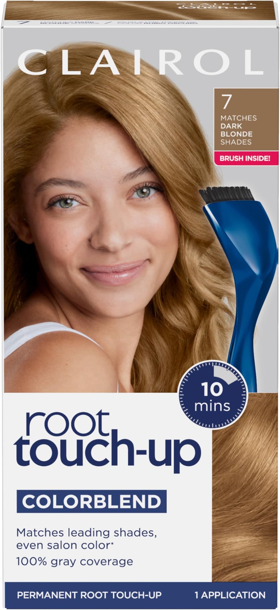 Nice 'n Easy Root Touch-Up 7 Kit (Pack of 2), Matches Dark Blonde Shades of Hair Coloring, Includes Precision Brush Tool