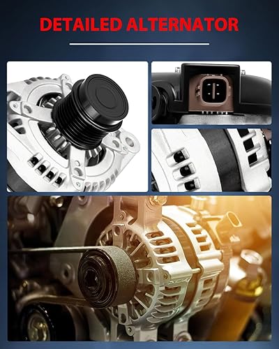 Miniatura 7 de cciyu Reemplazo de alternador de coche paracompatible con Lexus RX350 2007-2016 Camry 2008-2012 Highlander 2009-2012 RAV4 11136, 104210-2070,