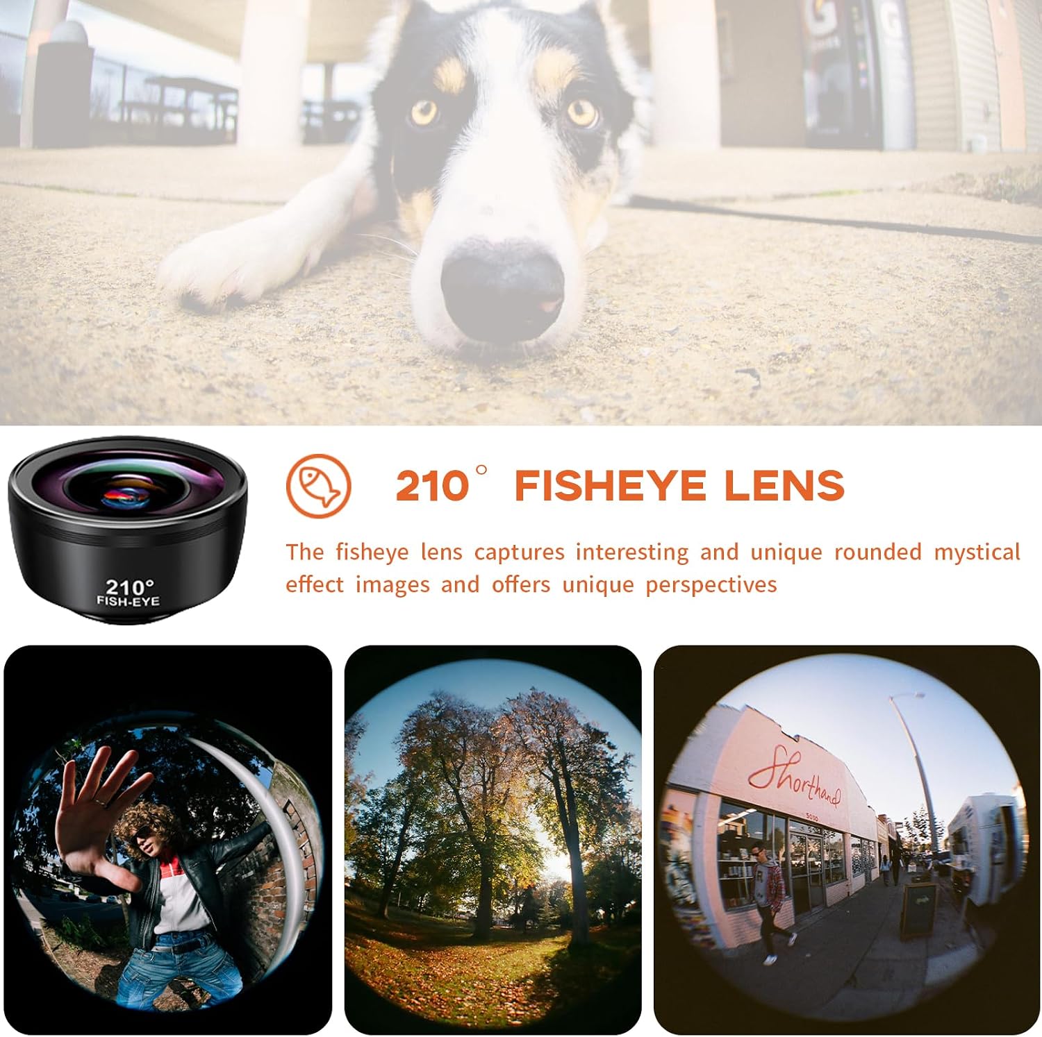 3-in-1 Smartphone Lens Kit - 210° Fisheye, 120° Wide-Angle, 25X Macro for Stunning Photography - Compatible with iPhone/Android/Cellphone and Tablet