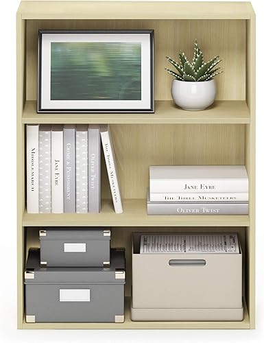 Miniatura 60 de Furinno Pasir - Estantería abierta de 3 niveles, color café americano Americano,Blackwood,Marrón,Nuez Columbia,gris roble francés,Arce,Roble