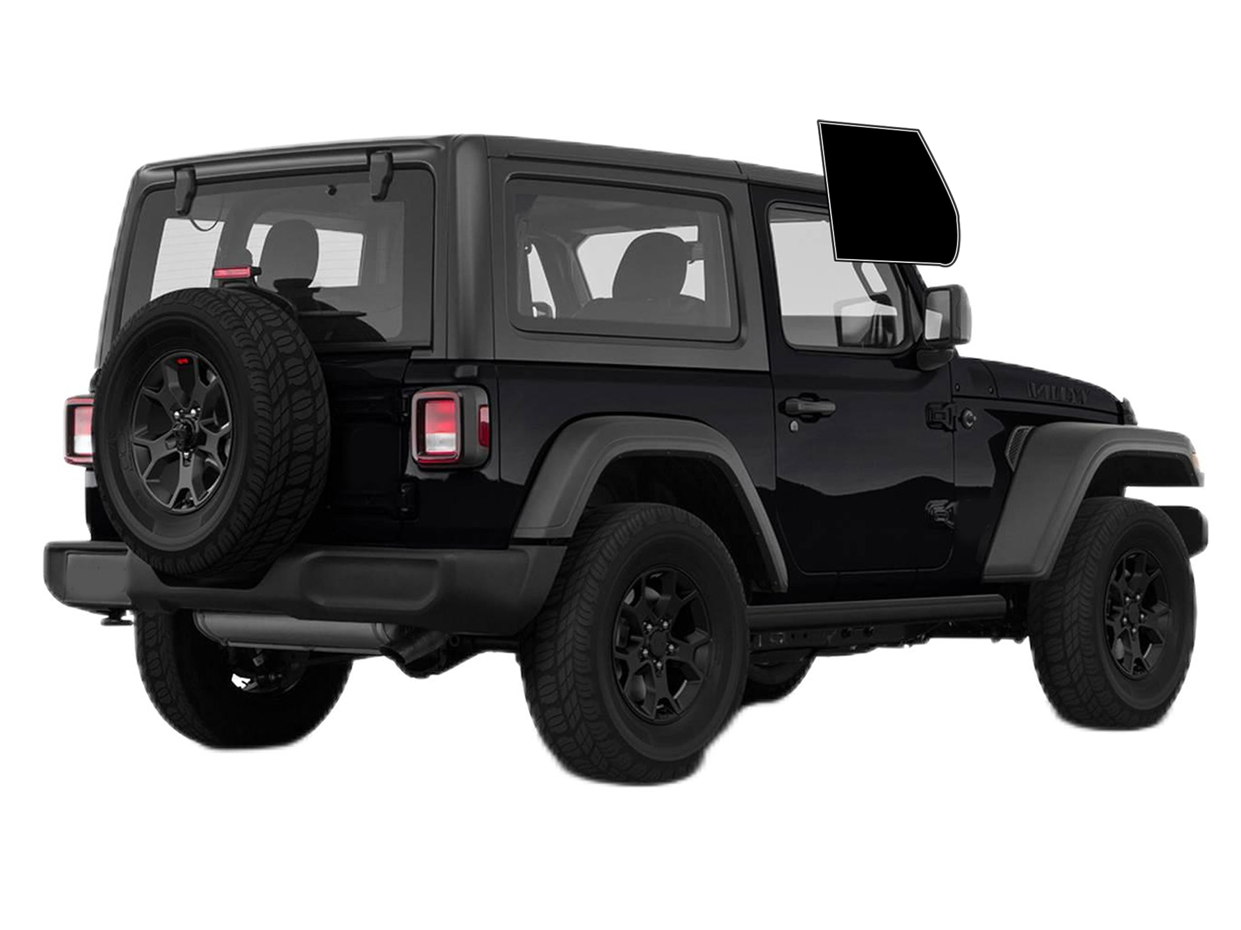 AUTOTEK Precut Film Front Two Door Windows Tint Film Cars Sun Blocking Protection Privacy Anti Shatter Glass Computer Cut Any Tint Shade for Jeep Wrangler 2door 2018-2024
