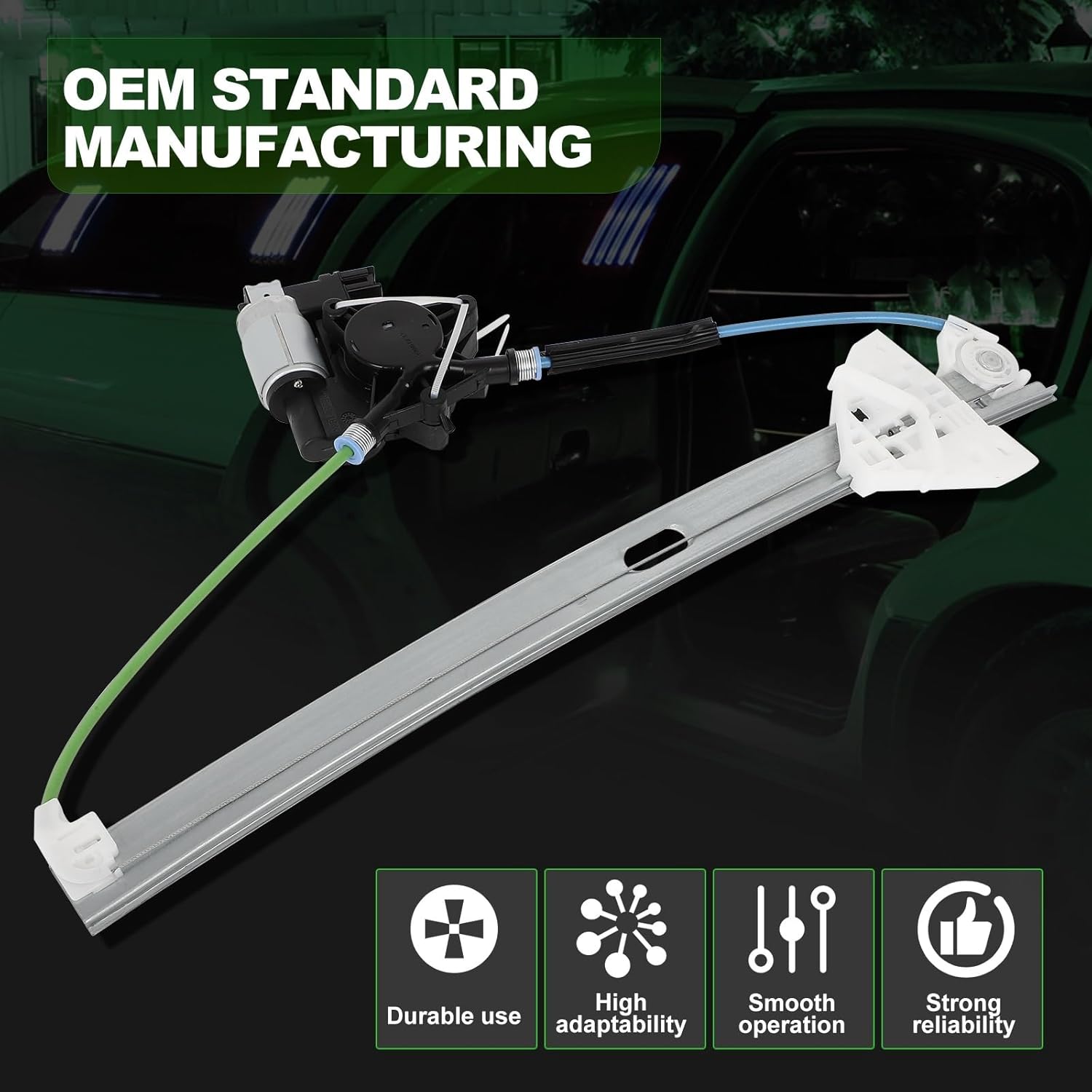 SCITOO Front Left Power Window Regulator Replacement for 2007-2012 for Mazda CX-7 748-093 EG2159590B, EG2159590A, GJ6A5958XE, GJ6A5958XF