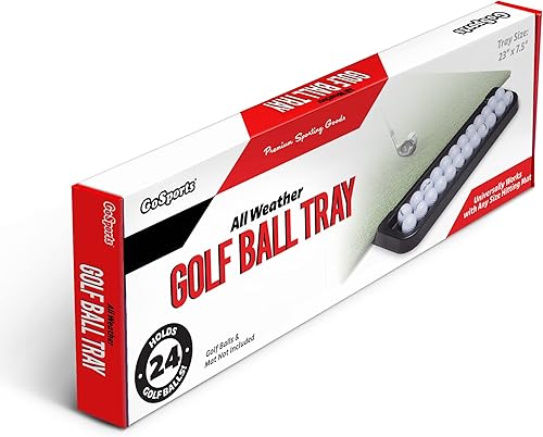 Miniatura 6 de GoSports All-Weather Golf Ball Tray - 24 Ball Capacity - Compatible with All Hitting Mats - Black or Green