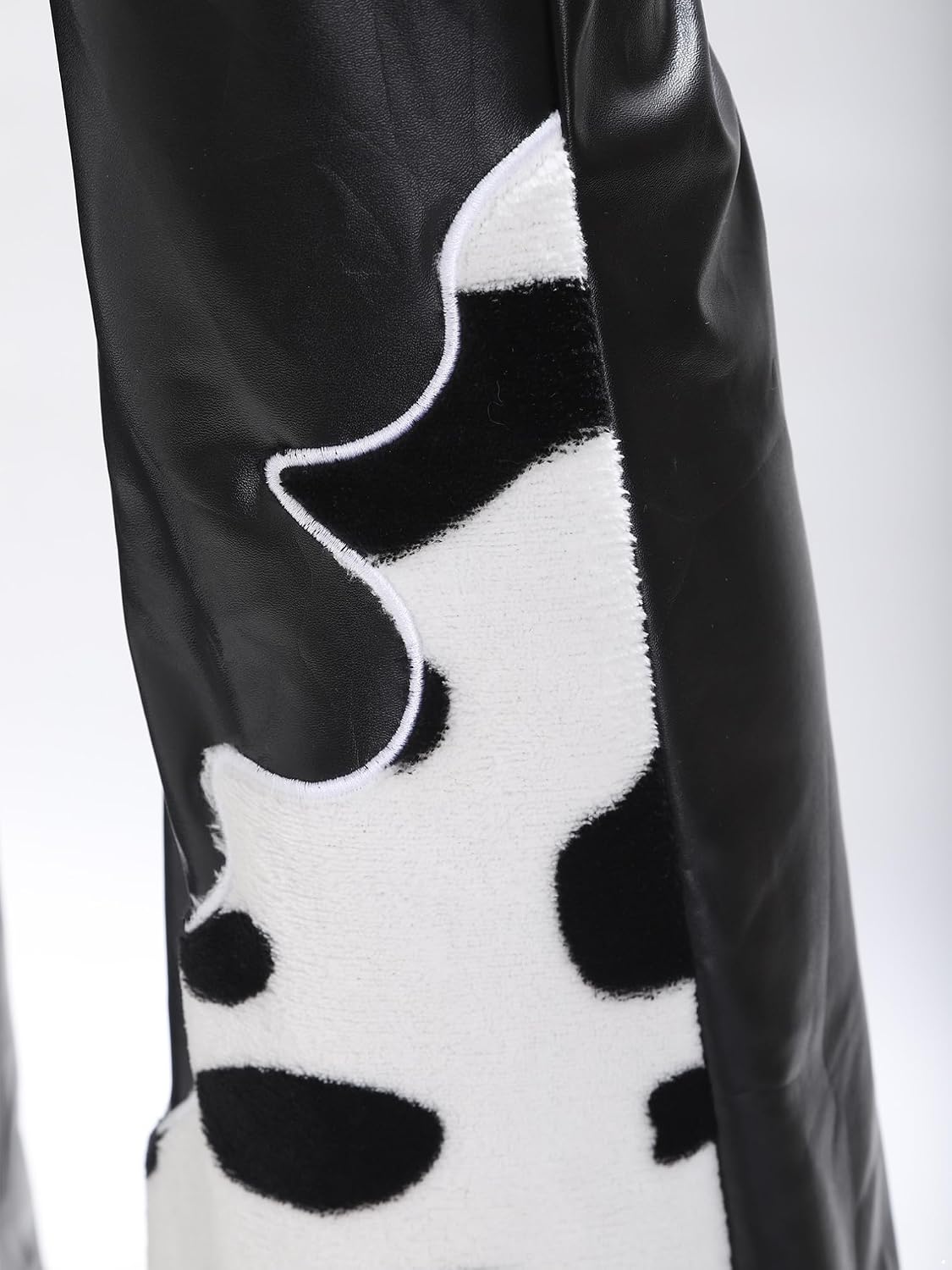 FEESHOW 70s Disco Pants for Men Cowboy Costume High Waisted Flare Leggings Flared Trousers