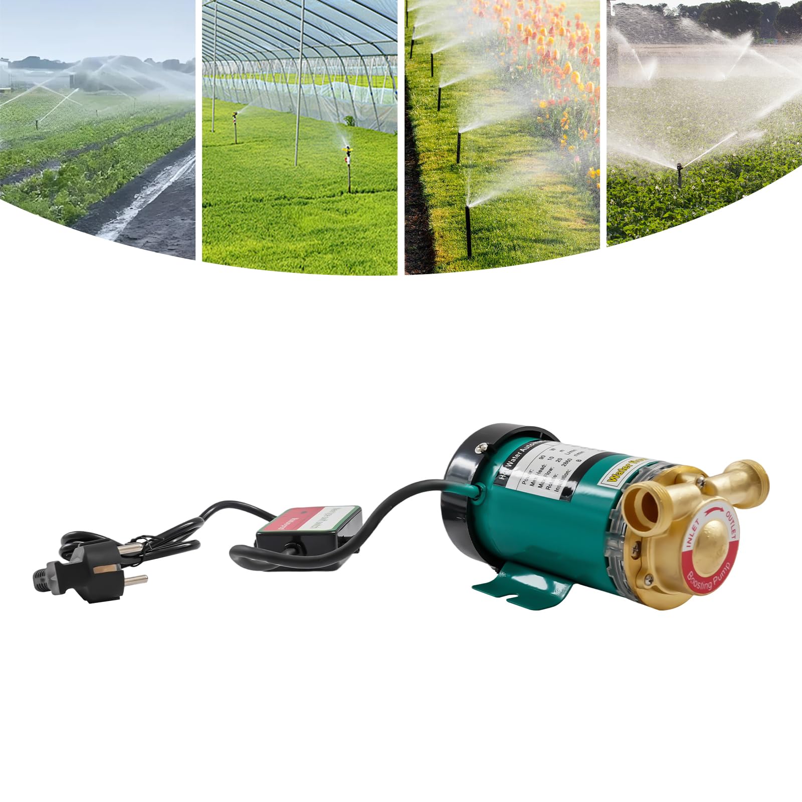 Pompa do gorącej wody 220 V, 50 Hz, 90 W, 20 l/min, automatyczna pompa ciśnieniowa, maksymalna głowica 10 m, do podgrzewacza wody, prysznica, pompa obiegowa, wysoka pompa ciśnieniowa