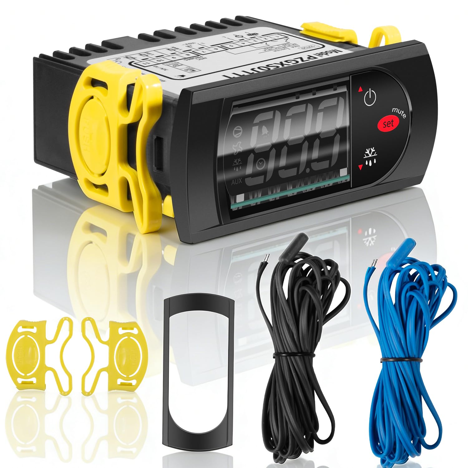 PZGXS0J111 - Termostato digitale con 2 sensori di temperatura NTC, adatto per Carel e tutti i tipi di frigorifero, 115 V
