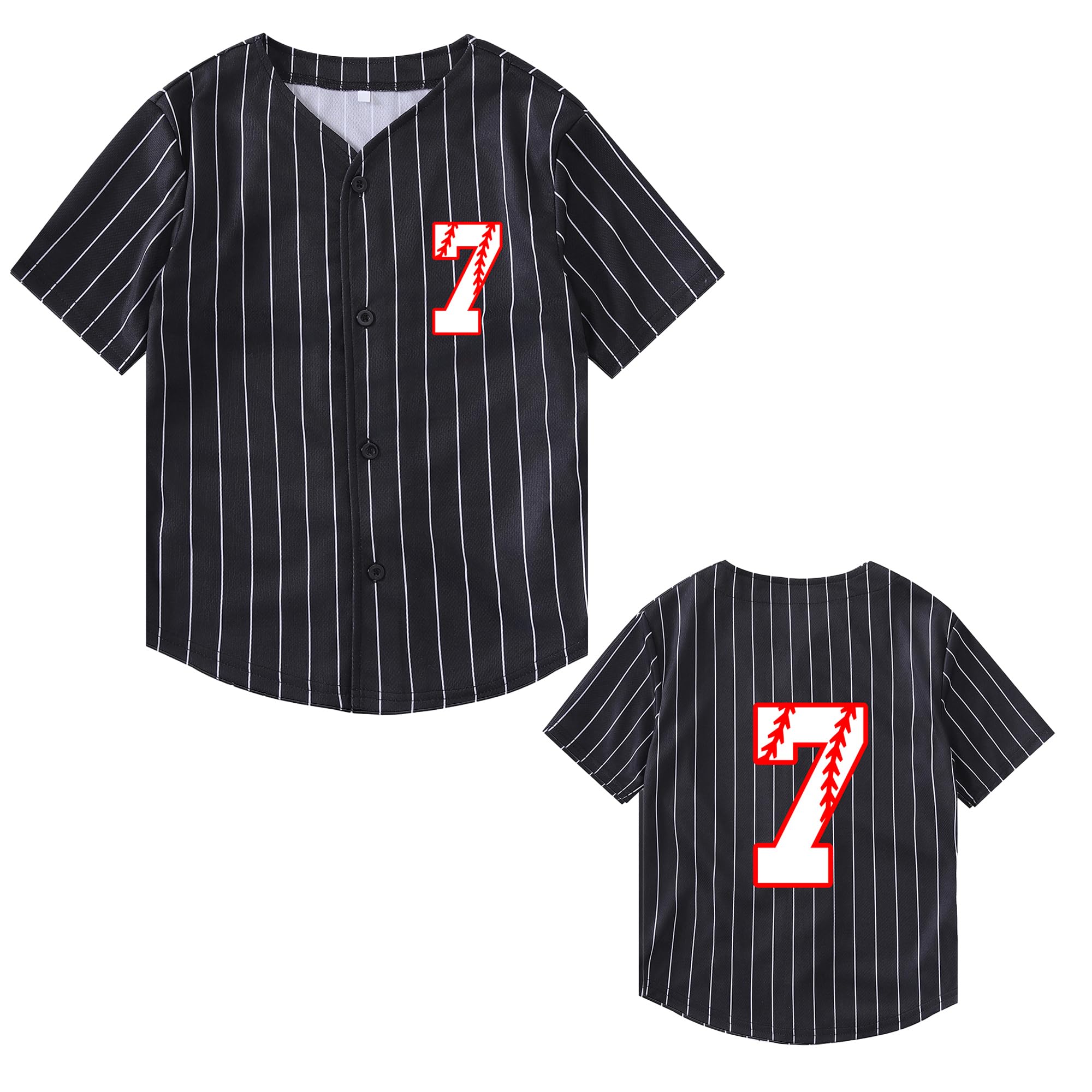Yuji Itadori Kids Baseball Birthday Shirt 7th 8th 9th 10th Year Old Toddler Boys Girls Shirts Birthday Clothes