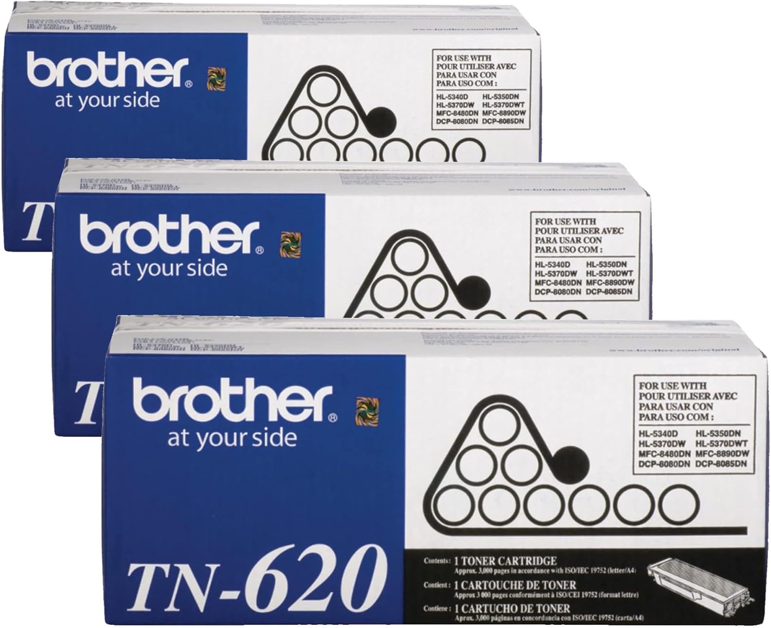Brother Genuine High Yield Toner Cartridge, TN650, Replacement Black Toner, Page Yield Up to 8,000 Pages