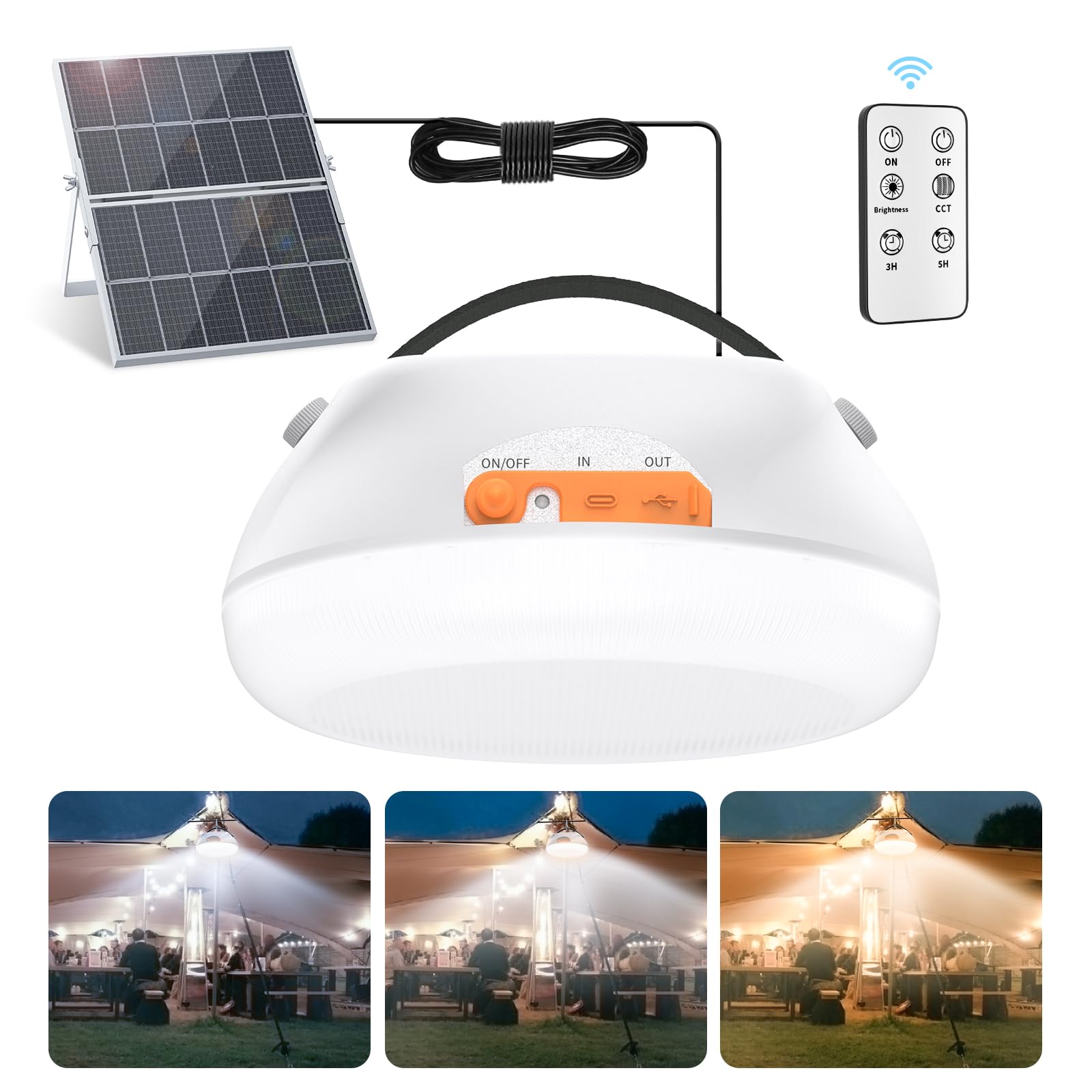 Camping Lights Solar Powered,𝟒𝟐𝟎𝟎𝐋𝐌 Ultra-Bright Lantern Rechargeable,𝟐𝟎𝟎𝟎𝟎𝐦𝐀𝐡 Tent Lights,Lantern for Power Outages,Emergencies,Outdoor