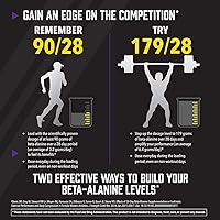 Vista 4 de NOW Nutrición Deportiva, Beta-Alanina 750 mg, Retrasos Fatiga Muscular*, Resistencia*, 120 Cápsulas Vegetales