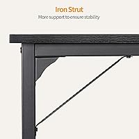 Vista 29 de CubiCubi Escritorio para computadora, escritorio pequeño de oficina en casa de 40 pulgadas, mesa de PC de estilo moderno y simple para el hogar