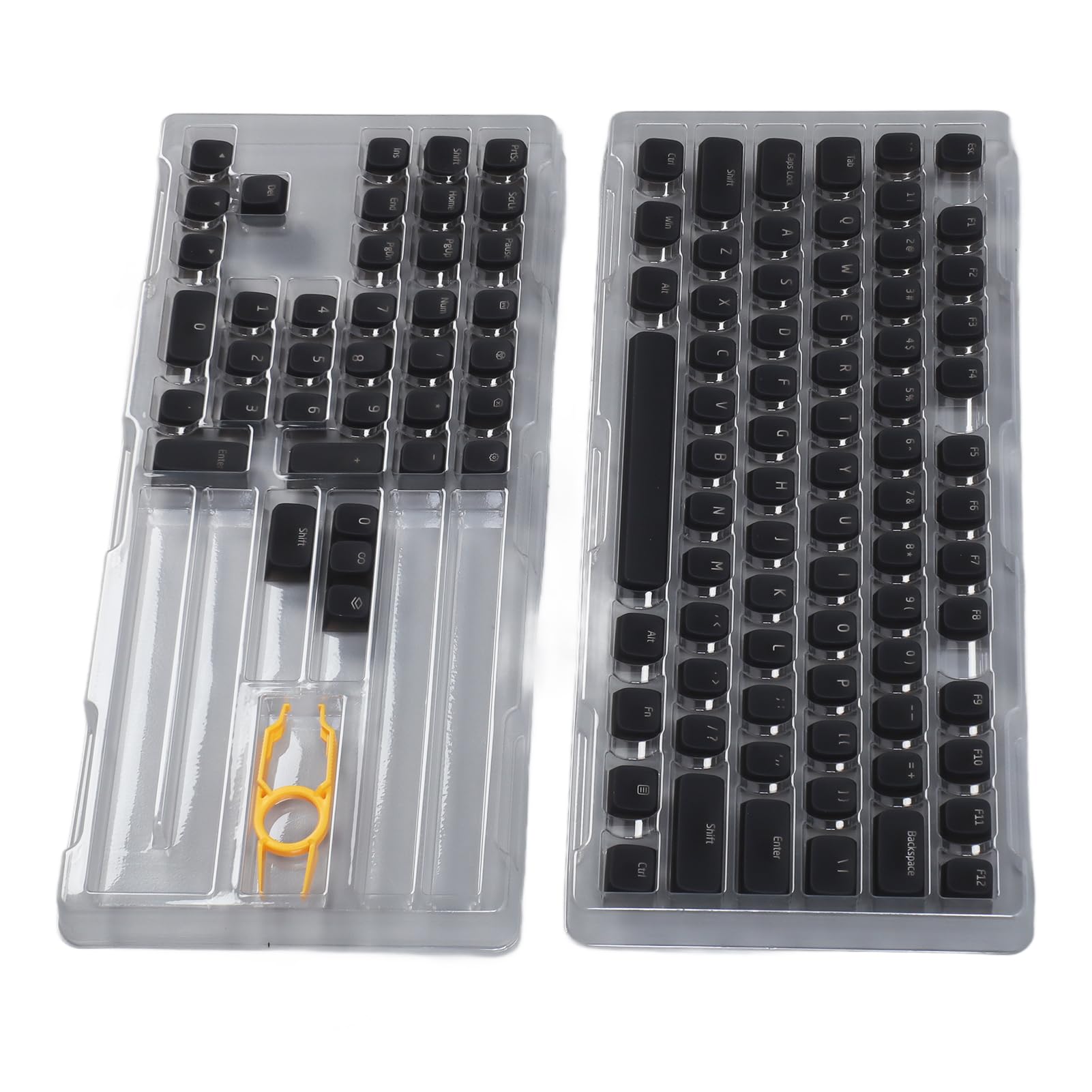 Aramox 113 Touches PBT Keycaps, Hauteur Originale Muet (Black)