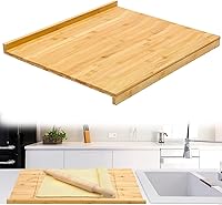 YYRZZ Reversible Bamboo Pastry Board - Extra Large 21.65x15.75 Cutting Board with Lip for Dough Rolling, Baking & Chopping