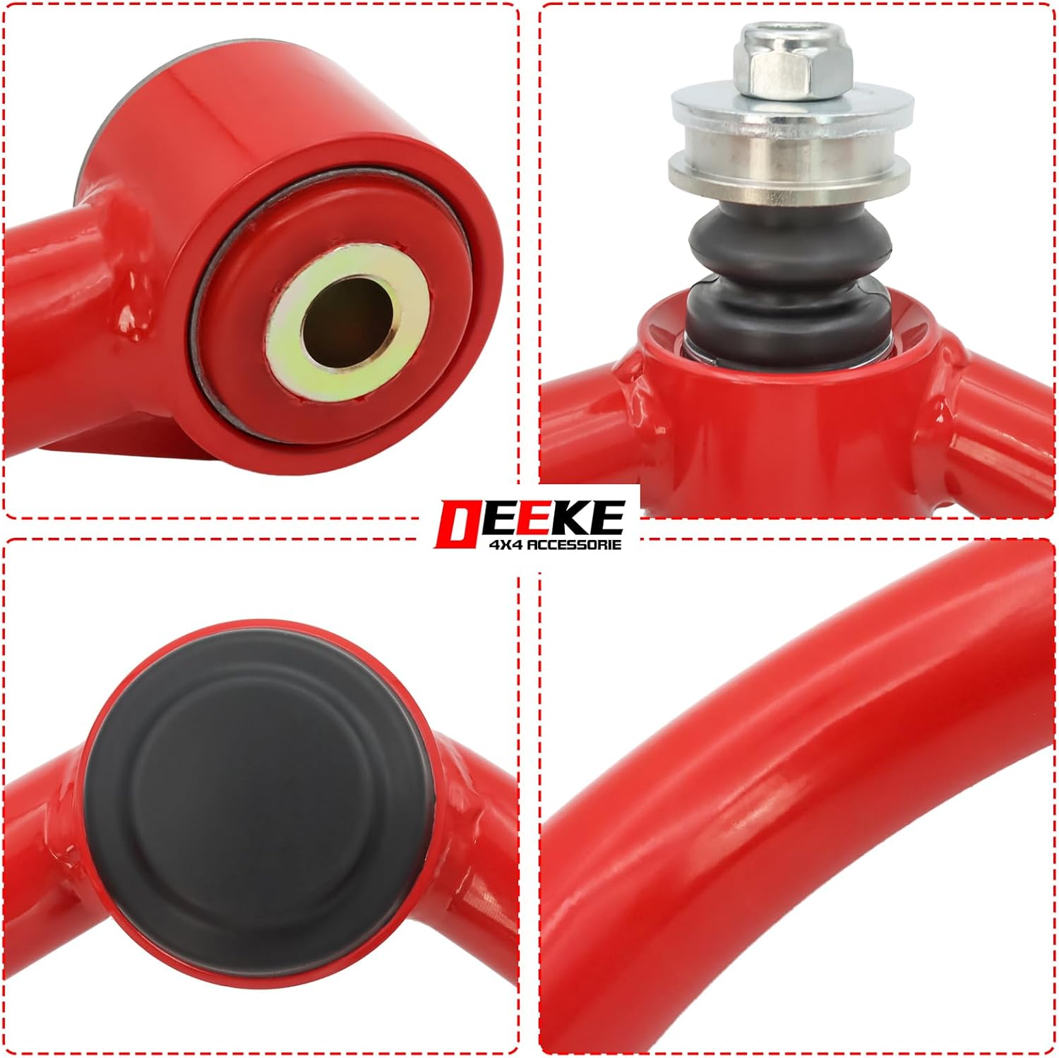 Front Upper Control Arms for 2000-2006 Toyota Tundra, 2001-2007 Toyota Sequoia, 2-4" Lift Replacement OEM Factory Suspension Arms,PU Bushings, 2PCS
