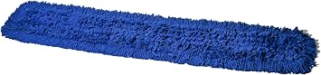 Commercial Dust Mop Replacement Head 48 x 5 in. Cotton Nylon Reusable Mop Head Industrial Dust Mop Refill for Floor Cleaning & Janitorial Supplies, Blue