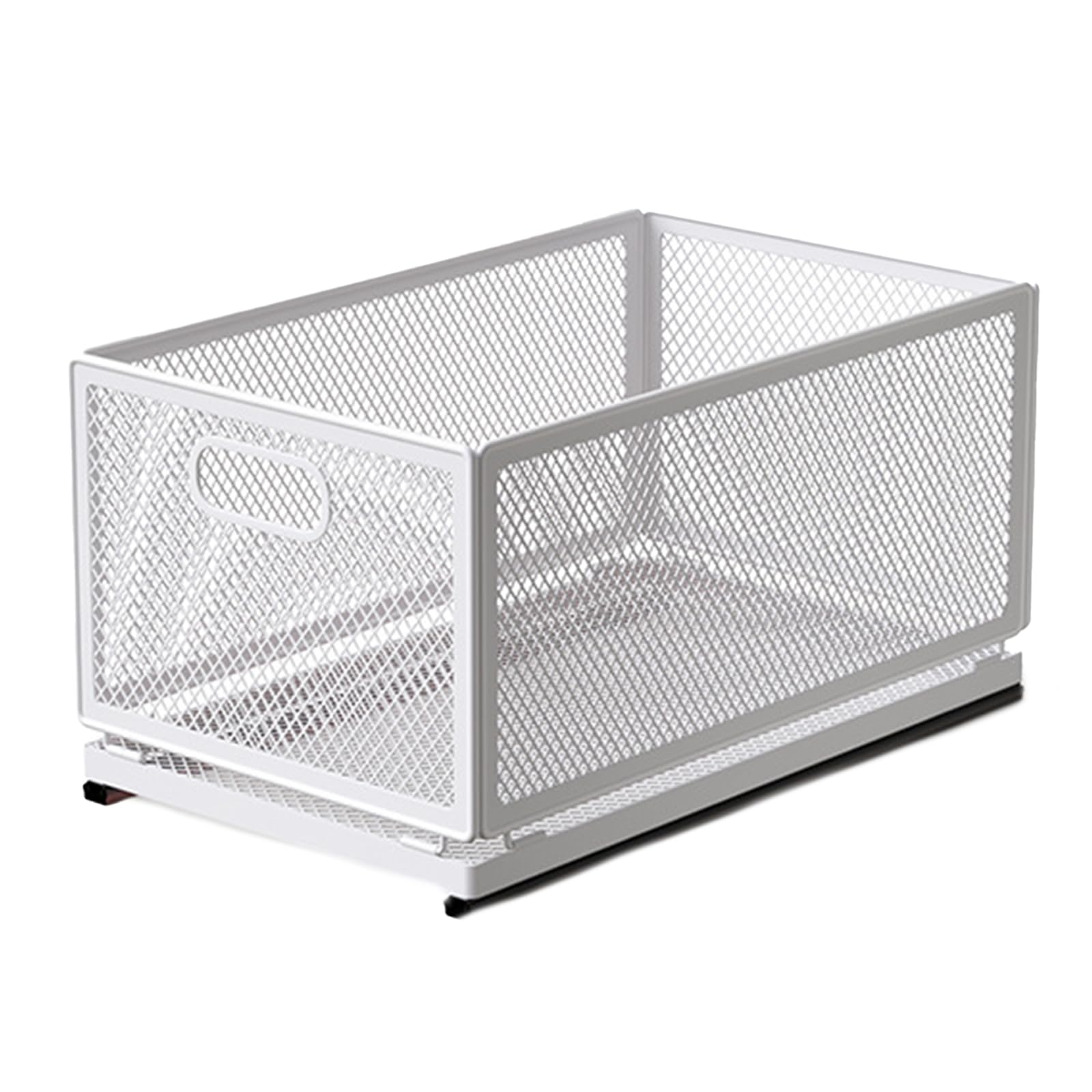Carotoe E Caroto Portabl Under Sink Sliding Storag Basket Sturdy Carbon Steel Cabinet Organizers With Smooth Glides Hom Organization Pull Out Shelves