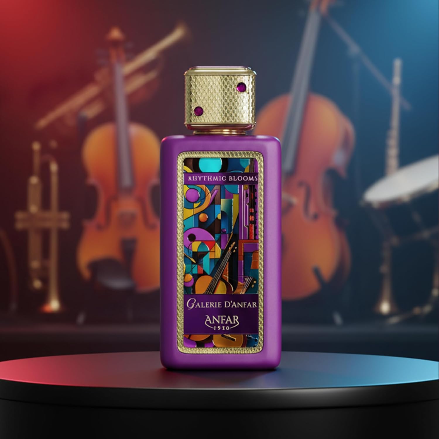 Anfar Galerie D'anfar Rhythmic Blooms - Perfume for Women and Men - Opens with Notes of Lapsang Souchong Tea, Vanilla, and Litchi - 3.4 oz
