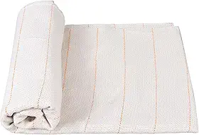 Pano grande de sobreposição de 216 x 203 cm com linhas marcadas, pano de monges primários para pistola de tufos de tapete, tecido bordado de agulha de algodão para agulha de perfuração, faça