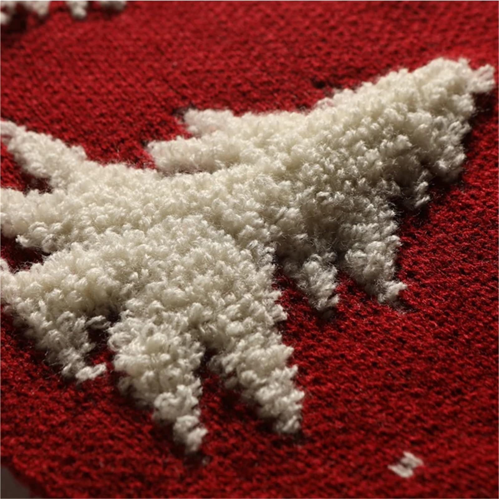 tappeto albero di natale Tappeto for piedini dell'albero di Natale, gonna ricamata, decorazione for la casa(Red,36Inch)