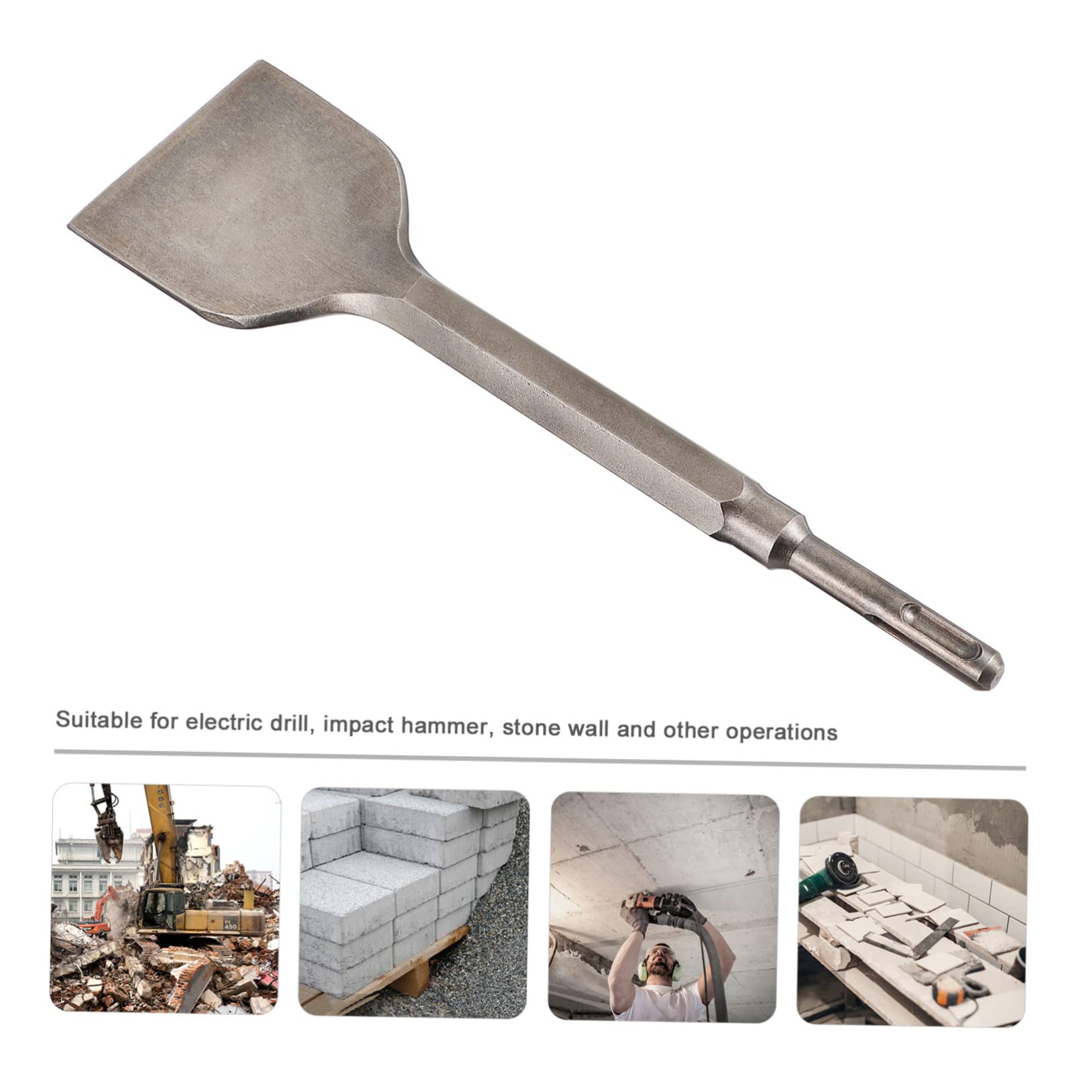 Scalpello Piegato Operazione Semplice per Piastrelle in Acciaio al Cromo Resistente All'usura per Trapano Elettrico e Muro in Pietra