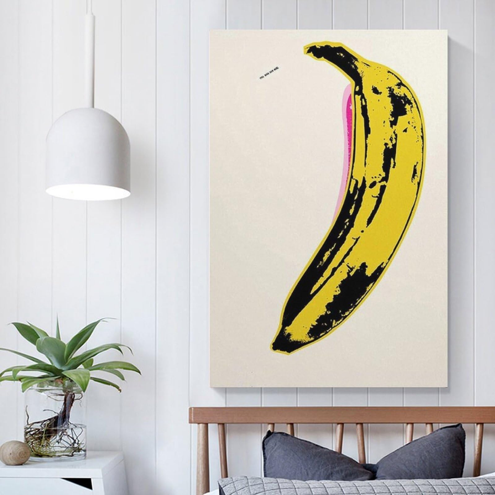 Amazon.co.jp: アンディウォーホル絵画カラフルなバナナ有名な絵画