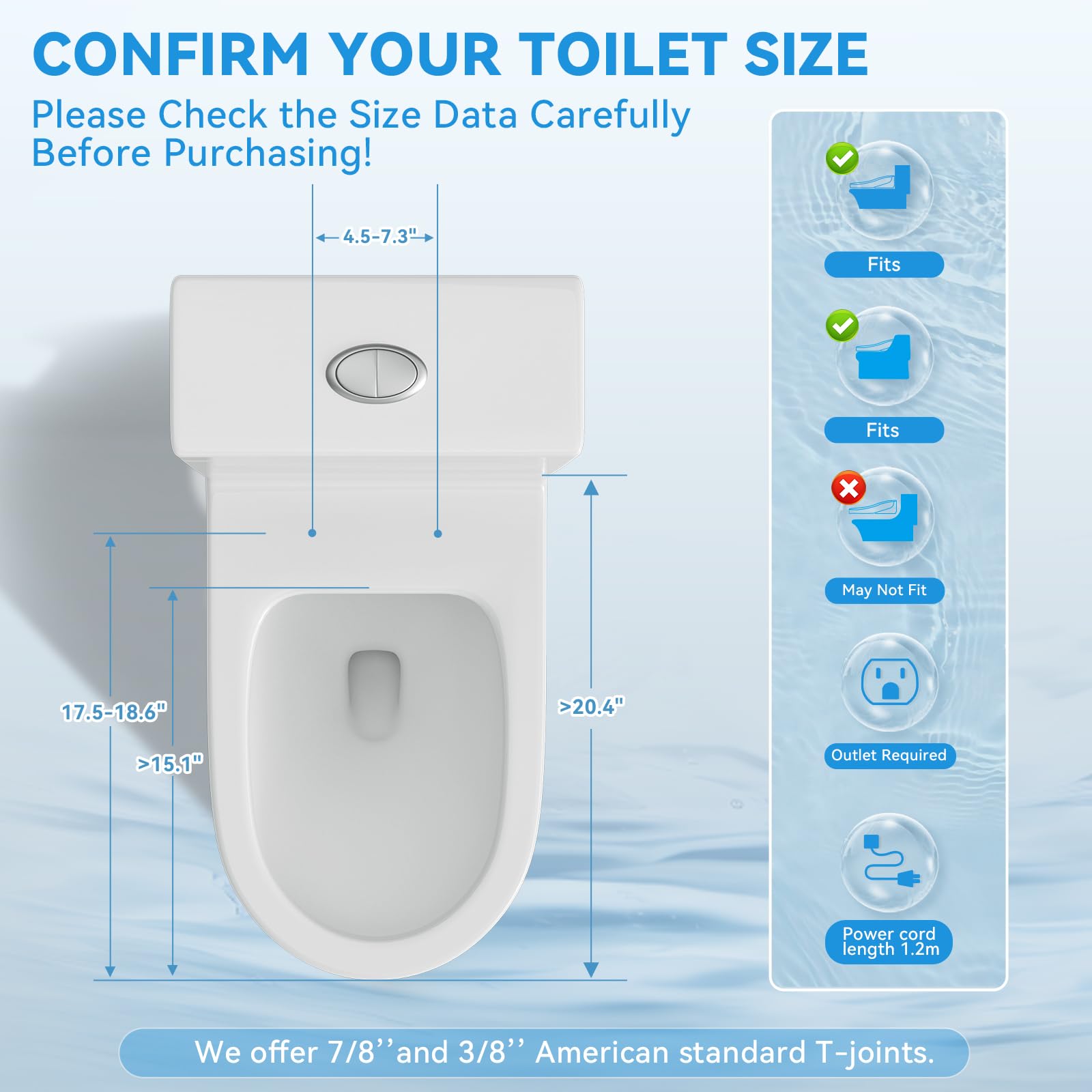 TOTTE Smart Bidet Toilet Seat with Auto Open Close Lid - Elongated Heated Seat Instant Warm Water Air — view 7