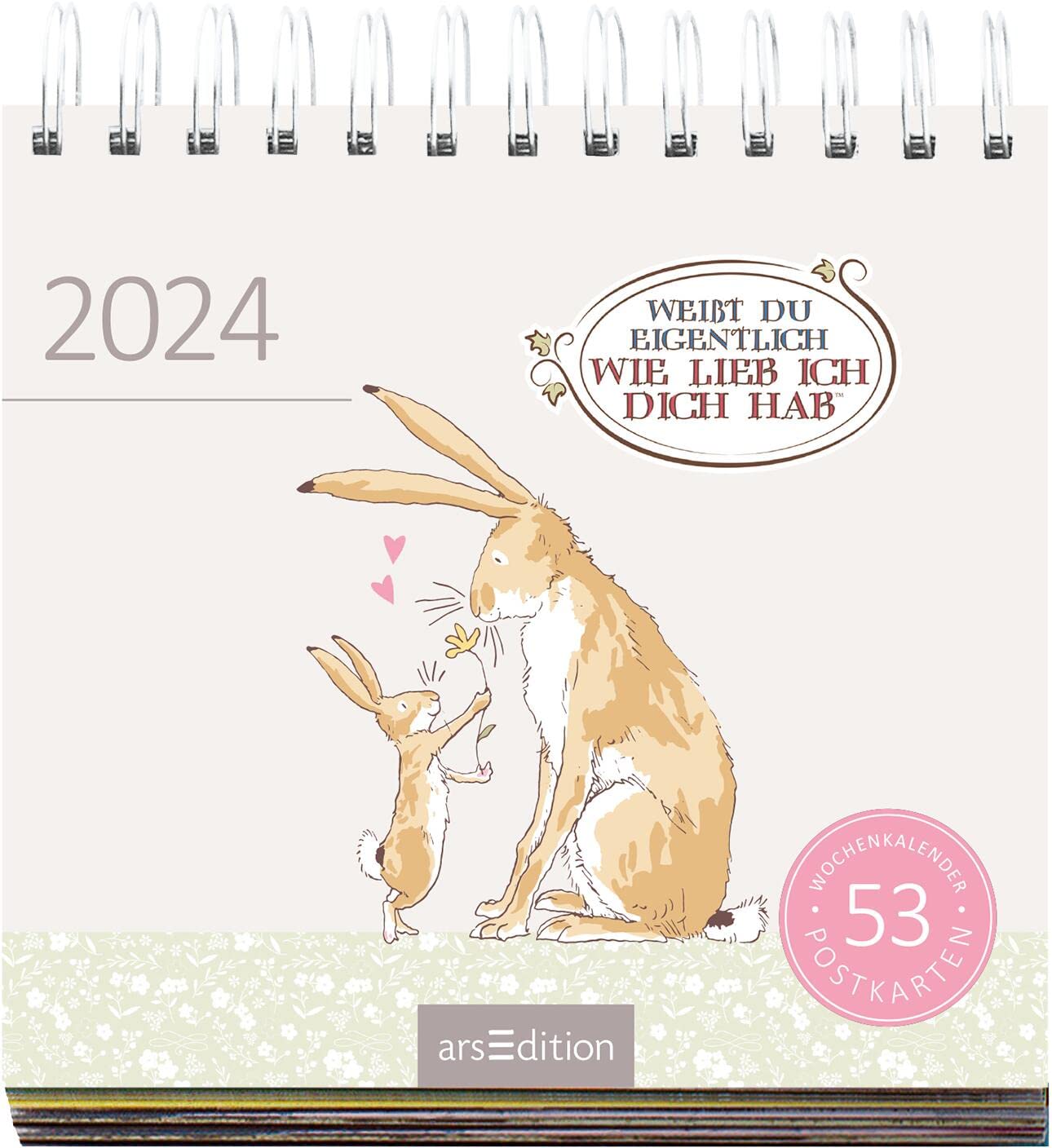 Display Postkartenkalender 2024: Mit 20 x 3 Ex. | Wochenkalender 2024, 53 Postkarten zum Abtrennen und Verschicken