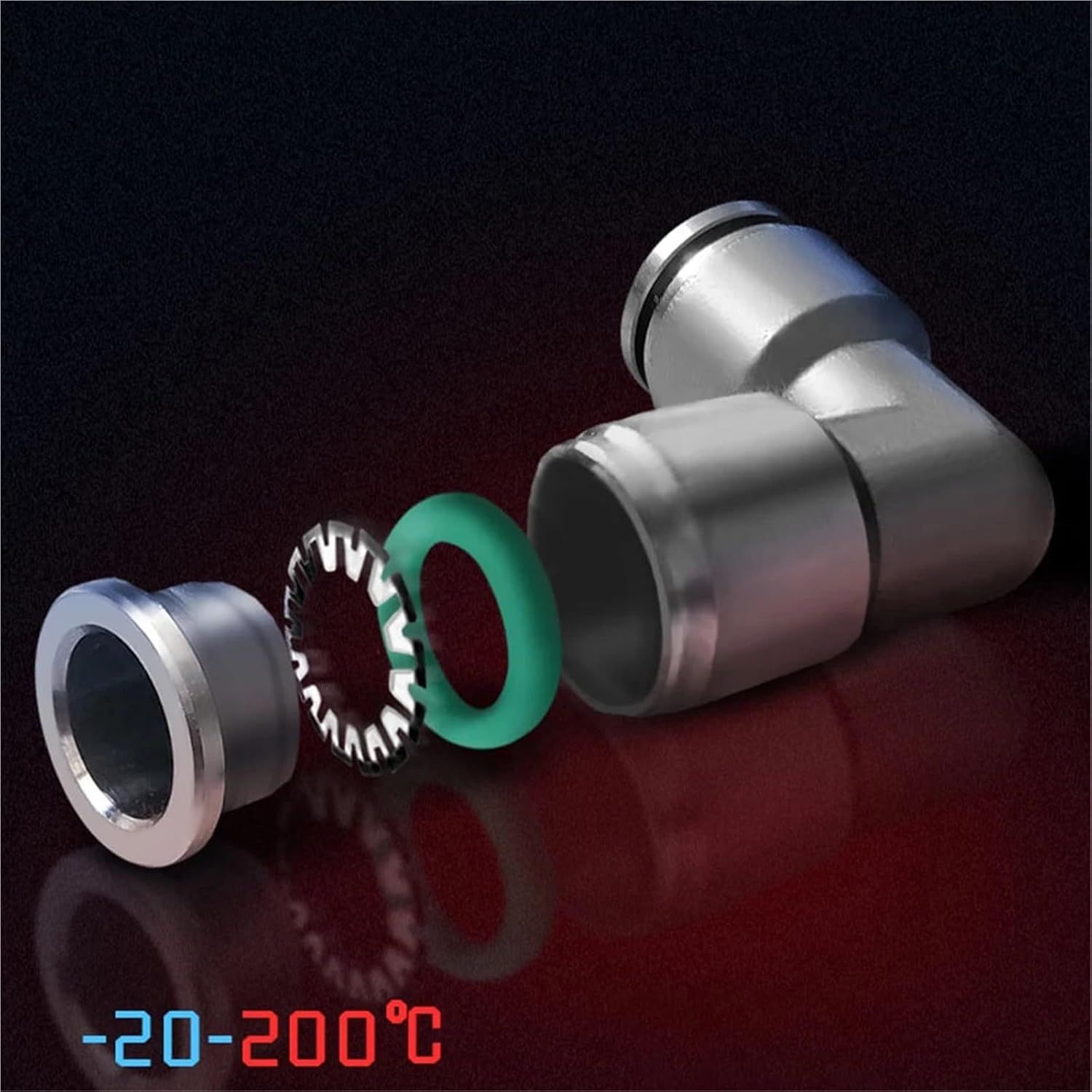 PU PV PE PY PZA PM 304 stainless steel pneumatic quick coupling metal hose trachea water pipe high pressure 6mm(PE)