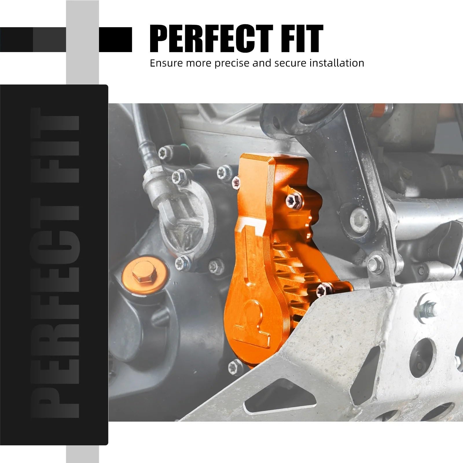 Części motocyklowe Zespół pompy Pasuje do KTM 690 Pasuje do Enduro R 690 Pasuje do SMC R CNC 690 Pasuje do Duke R Pasuje do Supermoto R Pokrywa pompy wodnej(Orange)