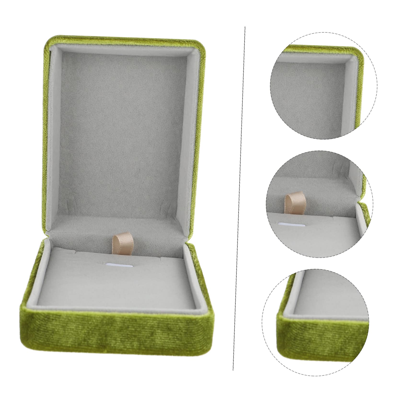 Caja de exhibición de joyas Caja organizadora de collares Caja organizadora de joyas Estuche para anillos de boda Caja para colgantes Caja de almacenamiento de anillos y joyas Caja para collares
