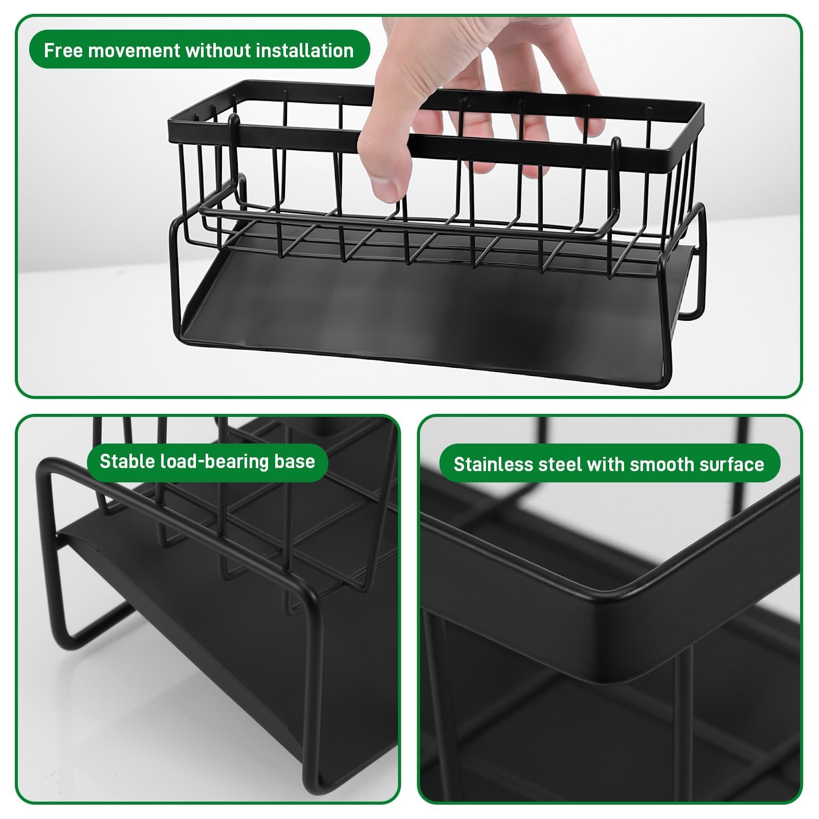Huiguli Organisateur Evier Cuisine Porte Eponge Evier