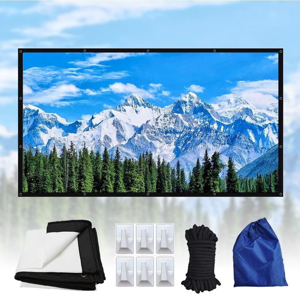 Écran De Projection Portable Pliable Toile De Projection Extérieur
