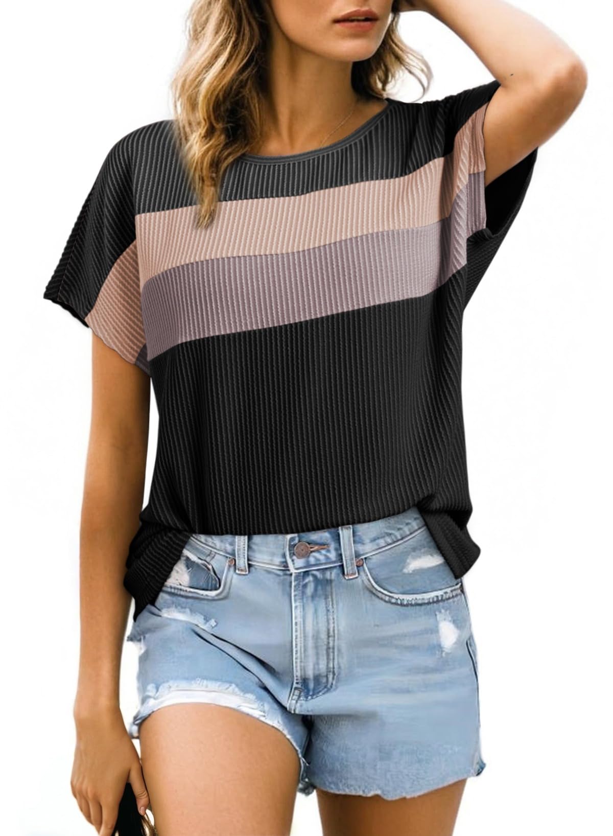 Dokotoo Kleider Damen Sommer Lässig Sommerkleider V-Ausschni