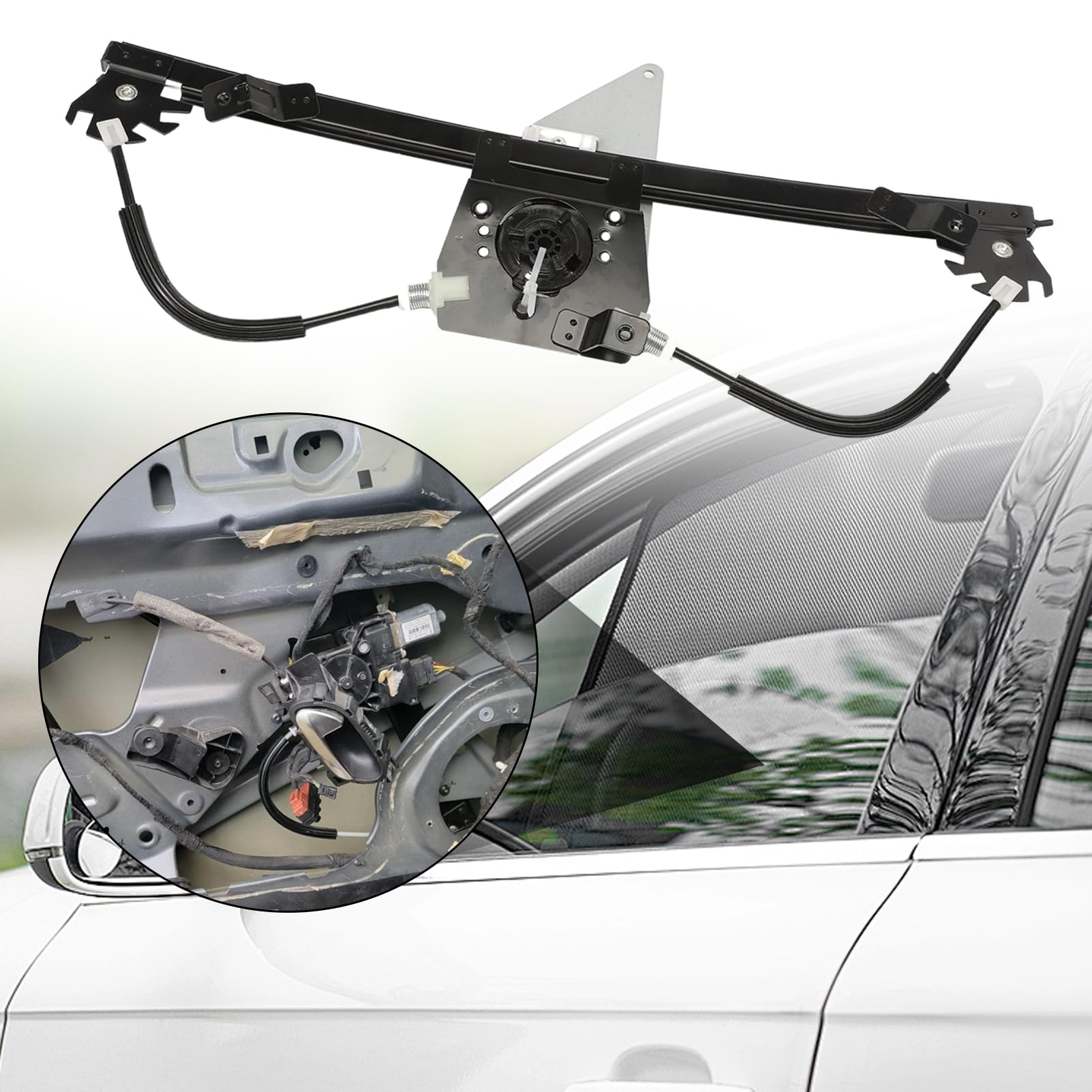 Lève-vitre électrique GNXFixt Pour Citroën C3 II (2009-2020) - Côté Conducteur Avant Gauche - Compatible Référence 9221FQ, 350103110300