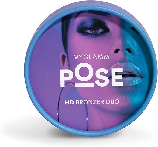 MyGlamm HD Bronzer Duo- Cinnamon| Teracotta, 9 g | (Bronze) Sculpt & Define | Matte Finish Bronzer Powder