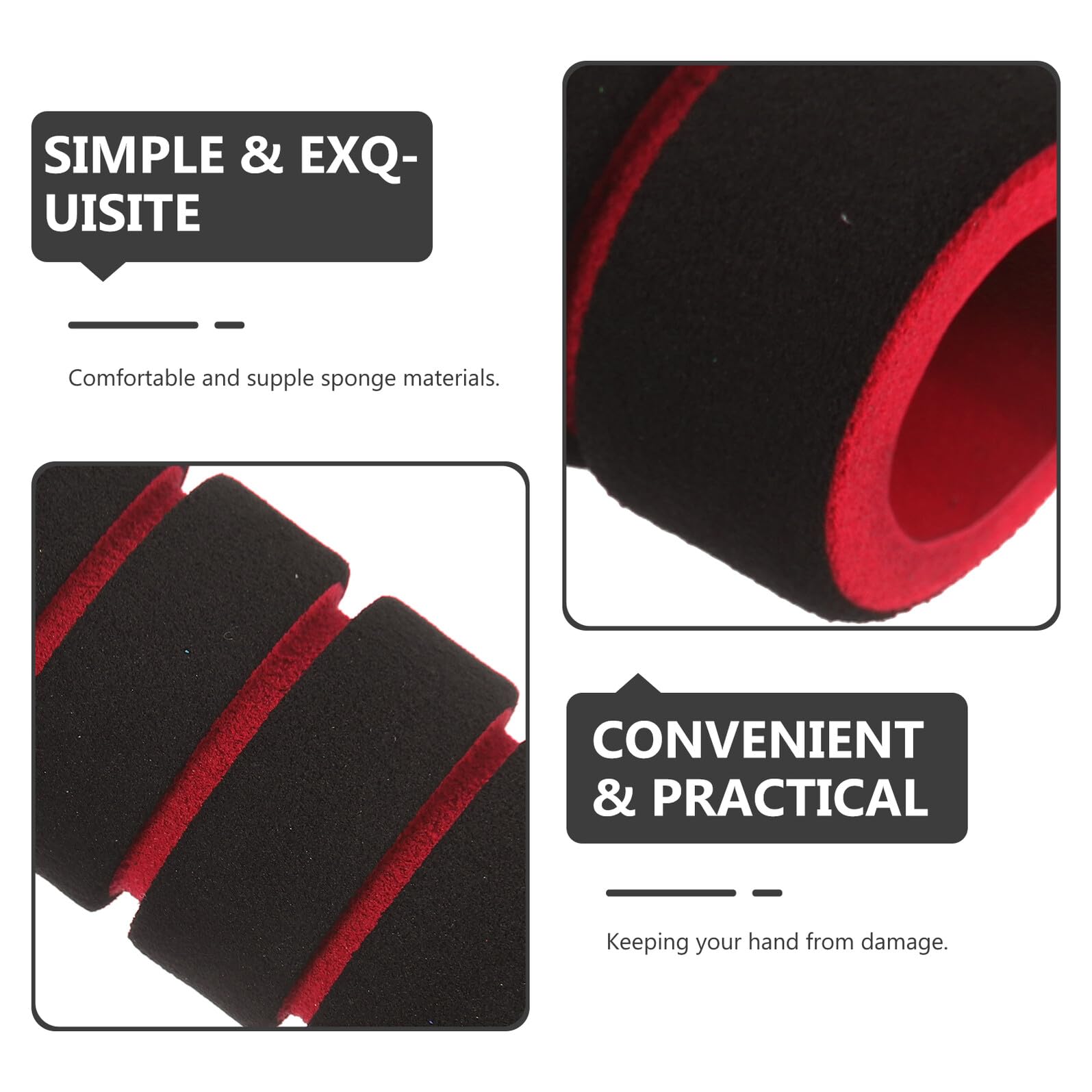 Fasce Antiscivolo per Pagaie da Kayak in Spugna Colorata 22 Cm, Protezioni Mani Ammortizzanti 2 Paia, Accessori per Kayak per Protezione e Comfort Durante la Navigazione